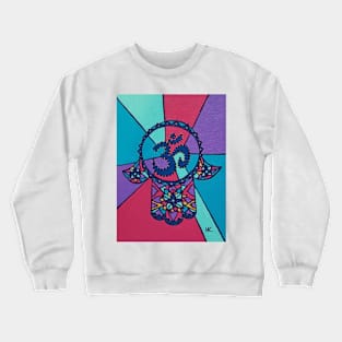 Om Hamsa by Harriette Knight Crewneck Sweatshirt